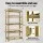 Giantz 5-Tier Garage Shelving Unit 1250kg Capacity Adjustable Boltless Rack Yellow
