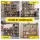 Giantz 2-Rack Garage Shelving 160cm 250kg MDF Storage System Yellow