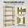 Giantz 2-Rack Garage Shelving 160cm 250kg MDF Storage System Yellow