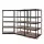 Giantz Heavy-Duty 5-Tier Garage Shelving, 200kg/Tier, Adjustable Black Steel and MDF Storage Rack, 90x40x180cm