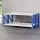 Giantz 2x 0.9M Heavy Duty Steel Garage Shelving Workbench Rack, 200kg Per Shelf, Adjustable Storage, Blue/Grey