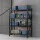Giantz 2m x 1.5m Heavy Duty Garage Shelving Rack, Industrial Steel, 200kg Per Shelf, Adjustable, Black