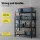Giantz 2m x 1.5m Heavy Duty Garage Shelving Rack, Industrial Steel, 200kg Per Shelf, Adjustable, Black