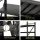 Giantz 4M x 1.8M Steel Garage Shelving Rack, Heavy Duty 200kg Per Shelf, Adjustable, Black, Set of 2 Units