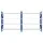 Giantz 4M x 2M Heavy Duty Steel Garage Shelving Rack, 200kg Shelf Load, Adjustable, Blue, Set of 2