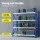 Giantz 4M x 2M Heavy Duty Steel Garage Shelving Rack, 200kg Shelf Load, Adjustable, Blue, Set of 2