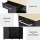 Artiss Kitchen Island Trolley 100cm Black MDF Rolling Cart with Drawers, Cabinets, Shelves & Towel Rack