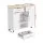 Artiss 100cm White Kitchen Island Trolley Cart with Drawers, Cabinets, Shelves, MDF, Mobile Serving Storage