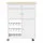 Artiss Kitchen Island Trolley Rolling Cart, MDF, White & Oak, 67x38x86.5cm, Storage Drawer, Cupboard, Lockable Wheels