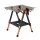 Giantz Portable Folding Worktable 454kg Heavy Duty Adjustable 60–91.5cm Steel MDF Workbench 70x65cm