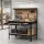 Giantz 120cm Workbench with Pegboard Ultra-Wide Drawer Black Q195 Steel Frame 20 Hooks Smooth Glide Rails