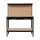 Giantz 120cm Workbench with Pegboard Ultra-Wide Drawer Black Q195 Steel Frame 20 Hooks Smooth Glide Rails