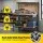Giantz 120cm Workbench with Pegboard Ultra-Wide Drawer Black Q195 Steel Frame 20 Hooks Smooth Glide Rails